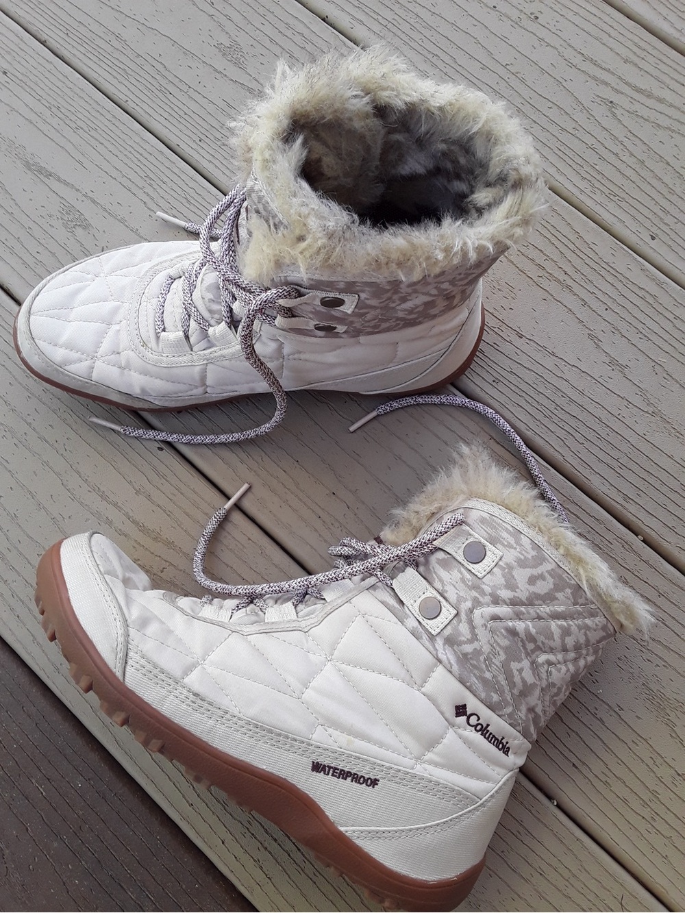 Columbia Minx Shorty III Waterproof Winter Snow Boots - Light Sand / Size 7